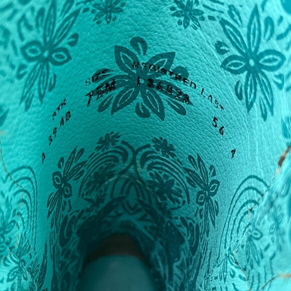 Corral Women's Sand/Overlay w/ Studs Brown Leather Boots!  Gorgeous! Size 7 1/2 - Picture 12 of 16